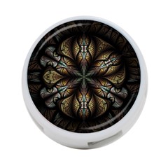 Fractal Flower Fantasy Floral 4-port Usb Hub (two Sides) by Wegoenart