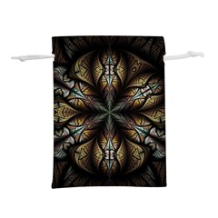 Fractal Flower Fantasy Floral Lightweight Drawstring Pouch (s) by Wegoenart