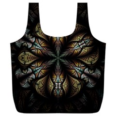 Fractal Flower Fantasy Floral Full Print Recycle Bag (xxxl)