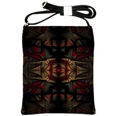 Fractal Fantasy Texture Pattern Shoulder Sling Bag by Wegoenart