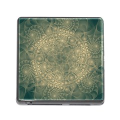 Fractal Abstract Background Pattern Memory Card Reader (square 5 Slot)