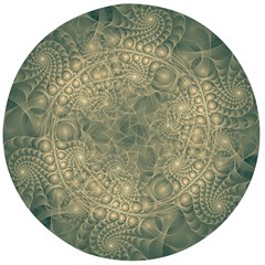 Fractal Abstract Background Pattern Wooden Bottle Opener (round) by Wegoenart