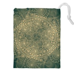 Fractal Abstract Background Pattern Drawstring Pouch (5xl) by Wegoenart