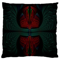 Fractal Abstract Background Pattern Large Flano Cushion Case (two Sides) by Wegoenart