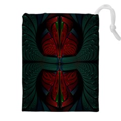 Fractal Abstract Background Pattern Drawstring Pouch (5xl)