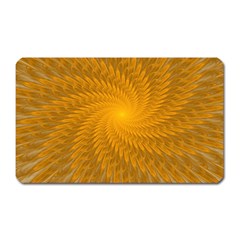 Fractal Abstract Background Pattern Gold Golden Yellow Magnet (rectangular) by Wegoenart