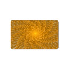 Fractal Abstract Background Pattern Gold Golden Yellow Magnet (name Card) by Wegoenart