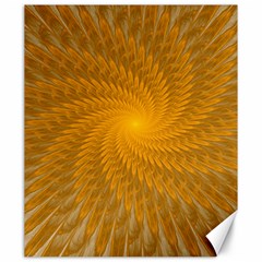 Fractal Abstract Background Pattern Gold Golden Yellow Canvas 20  X 24  by Wegoenart