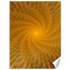 Fractal Abstract Background Pattern Gold Golden Yellow Canvas 36  X 48  by Wegoenart