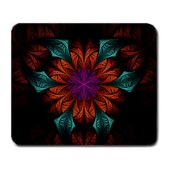 Fractal Flower Fantasy Floral Large Mousepads by Wegoenart