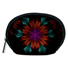 Fractal Flower Fantasy Floral Accessory Pouch (medium) by Wegoenart