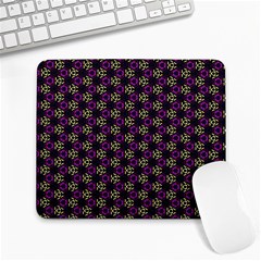 Wallpaper Floral Pattern Purple Large Mousepads by Wegoenart