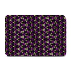 Wallpaper Floral Pattern Purple Plate Mats by Wegoenart