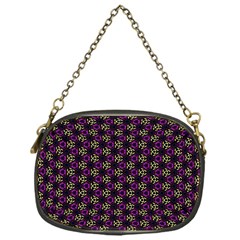 Wallpaper Floral Pattern Purple Chain Purse (one Side) by Wegoenart