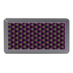 Wallpaper Floral Pattern Purple Memory Card Reader (mini) by Wegoenart