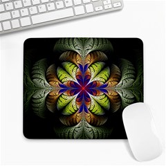 Fractal Flower Fantasy Design Large Mousepads by Wegoenart