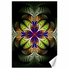 Fractal Flower Fantasy Design Canvas 12  X 18  by Wegoenart