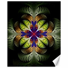 Fractal Flower Fantasy Design Canvas 11  X 14  by Wegoenart