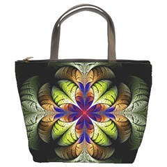 Fractal Flower Fantasy Design Bucket Bag by Wegoenart