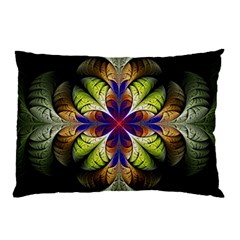 Fractal Flower Fantasy Design Pillow Case by Wegoenart