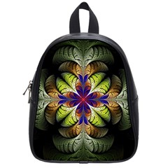 Fractal Flower Fantasy Design School Bag (small) by Wegoenart