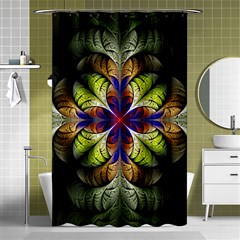 Fractal Flower Fantasy Design Shower Curtain 48  X 72  (small)  by Wegoenart