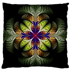 Fractal Flower Fantasy Design Large Cushion Case (one Side)