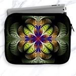 Fractal Flower Fantasy Design Apple iPad 2/3/4 Zipper Cases Front