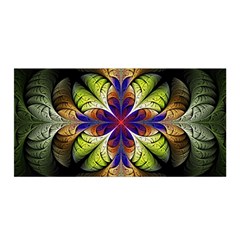 Fractal Flower Fantasy Design Satin Wrap by Wegoenart