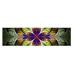 Fractal Flower Fantasy Design Satin Scarf (oblong) by Wegoenart