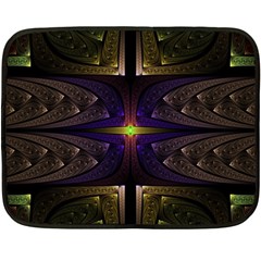 Fractal Fantasy Design Texture Fleece Blanket (mini) by Wegoenart