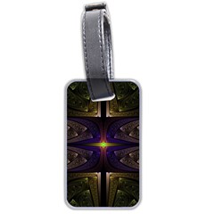 Fractal Fantasy Design Texture Luggage Tag (two Sides) by Wegoenart