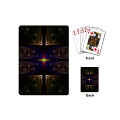 Fractal Fantasy Design Texture Playing Cards Single Design (mini) by Wegoenart