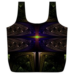 Fractal Fantasy Design Texture Full Print Recycle Bag (xl) by Wegoenart