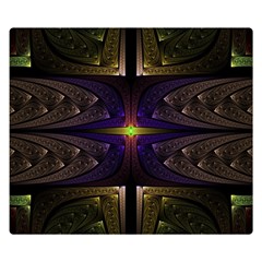 Fractal Fantasy Design Texture Double Sided Flano Blanket (small)  by Wegoenart