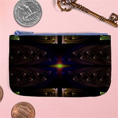 Fractal Fantasy Design Texture Large Coin Purse by Wegoenart