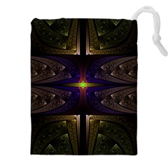 Fractal Fantasy Design Texture Drawstring Pouch (4xl)