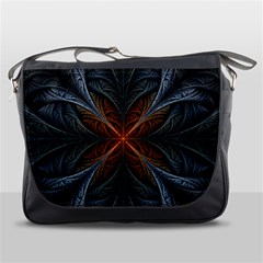 Art Abstract Fractal Pattern Messenger Bag by Wegoenart