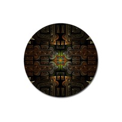 Fractal Fantasy Mystic Design Magnet 3  (round) by Wegoenart