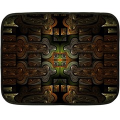 Fractal Fantasy Mystic Design Fleece Blanket (mini) by Wegoenart