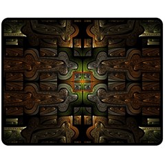 Fractal Fantasy Mystic Design Double Sided Fleece Blanket (medium)  by Wegoenart