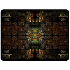 Fractal Fantasy Mystic Design Double Sided Fleece Blanket (large)  by Wegoenart