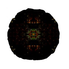 Fractal Fantasy Mystic Design Standard 15  Premium Flano Round Cushions by Wegoenart