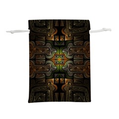 Fractal Fantasy Mystic Design Lightweight Drawstring Pouch (l) by Wegoenart