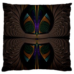 Fractal Abstract Background Pattern Large Cushion Case (one Side)