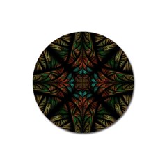 Fractal Fantasy Design Texture Magnet 3  (round) by Wegoenart