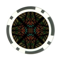 Fractal Fantasy Design Texture Poker Chip Card Guard (10 Pack) by Wegoenart