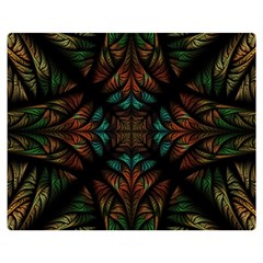 Fractal Fantasy Design Texture Double Sided Flano Blanket (medium)  by Wegoenart