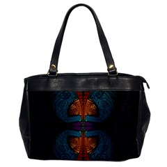 Art Abstract Fractal Pattern Oversize Office Handbag by Wegoenart