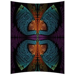 Art Abstract Fractal Pattern Back Support Cushion by Wegoenart